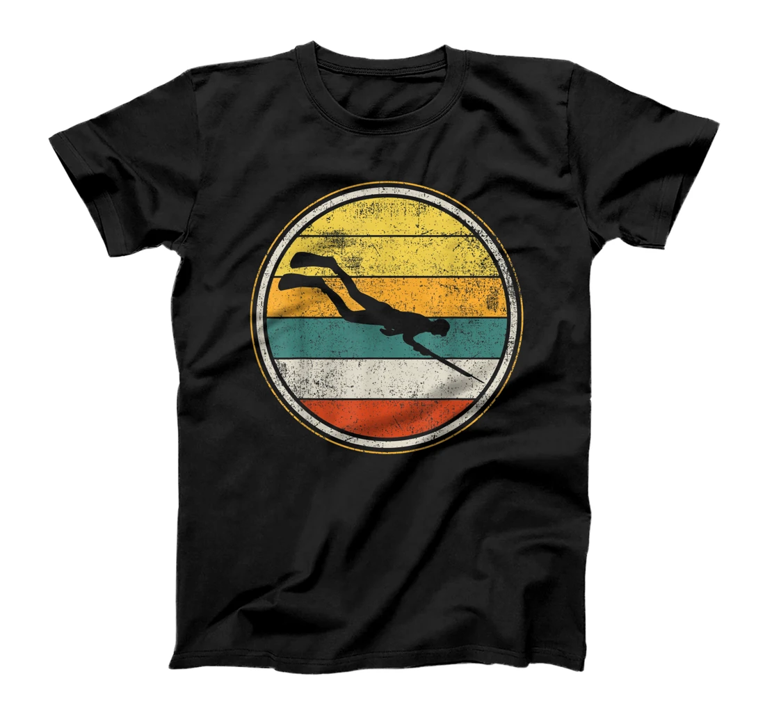  Spearfishing Freediving Spearfisher Retro Vintage T-Shirt