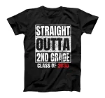  Straight Outta 2nd Grade Graduation Grad Class of 2030 Gifts T-Shirt