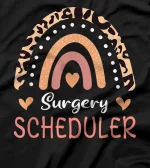  Surgery Scheduler Leopard Rainbow Appreciation T-Shirt