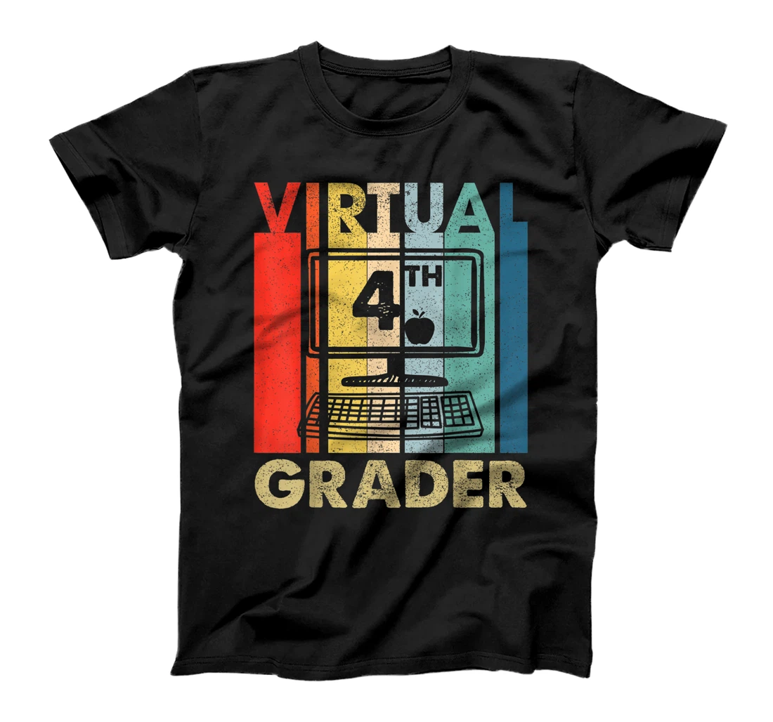  Th Retro Vintage Virtual 4th Graders Costume Boy Girl T-Shirt