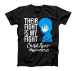   Their Fight Is My Fight Stop Child Abuse Awareness T-Shirt 