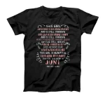  This Girl Has Fought A Thousand Battles Born In June T-Shirt