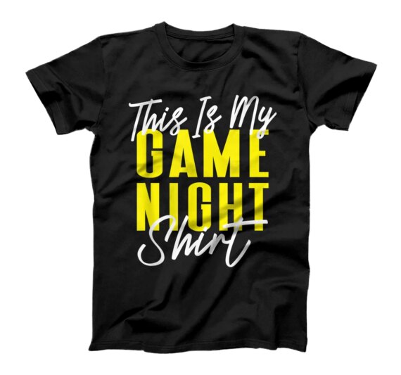  This Is My Game Night Shirt Playing Cards Board Games T-Shirt