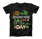  This Nurse LOVE St Patrick's Day Emergency Nurse One Lucky N T-Shirt