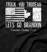  Truck You Trudeau USA Canada Flag Truckers Freedom Vintage T-Shirt