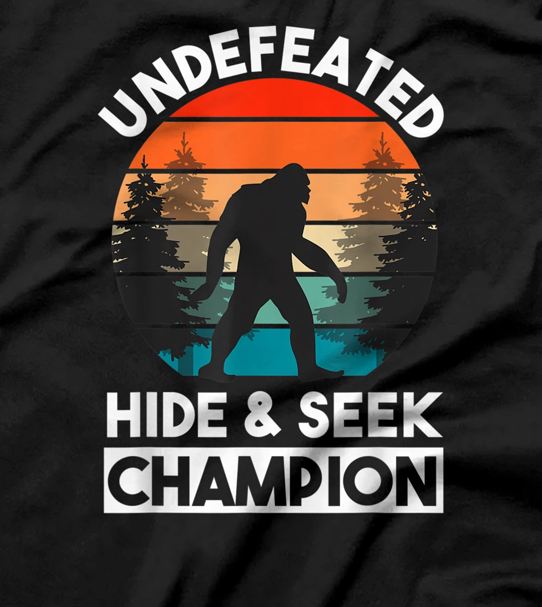 Undefeated Hide And Seek Champion Silhouette Yeti T-Shirt