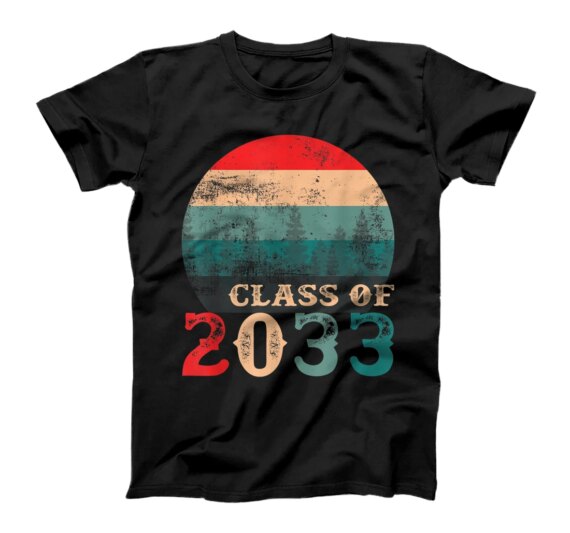  Vintage Retro Class of 2033 First Day of School T-Shirt