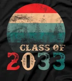  Vintage Retro Class of 2033 First Day of School T-Shirt