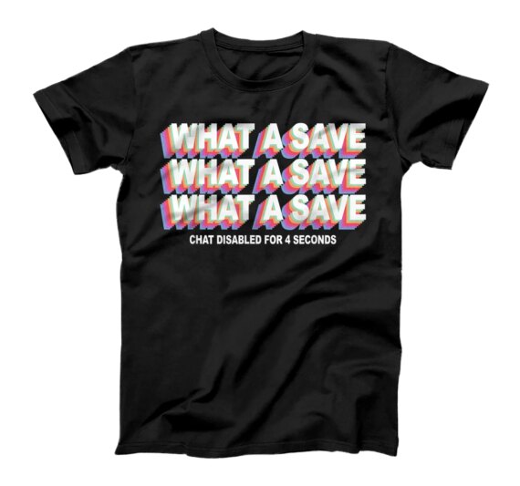  What A Save Chat Disabled Vintage Rocket Soccer T-Shirt