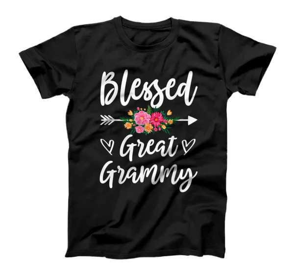   Blessed Great Grammy Flower Gift T-Shirt