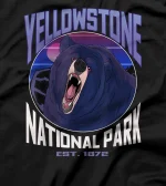  Yellowstone National Park Wyoming Bear T-Shirt