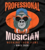 Working From Home Musician Instrumentalist Boss Accompanist T-Shirt