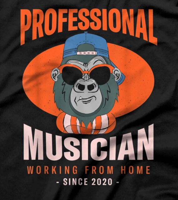 Working From Home Musician Instrumentalist Boss Accompanist T-Shirt