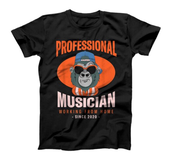 Working From Home Musician Instrumentalist Boss Accompanist T-Shirt