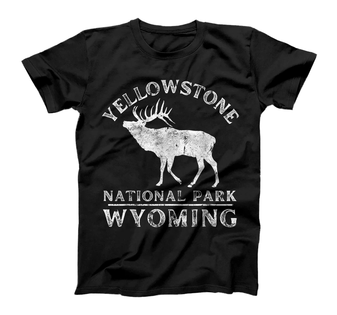 Yellowstone National Park Wyoming Elk Nature Hiking Outdoors T-Shirt