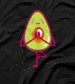 Yoga Avocado T-Shirt Funny Yoga Tee With Avocado T-Shirt