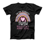 Youngest Twin The Rules Don't Apply To Me Cute Twin Sisters T-Shirt