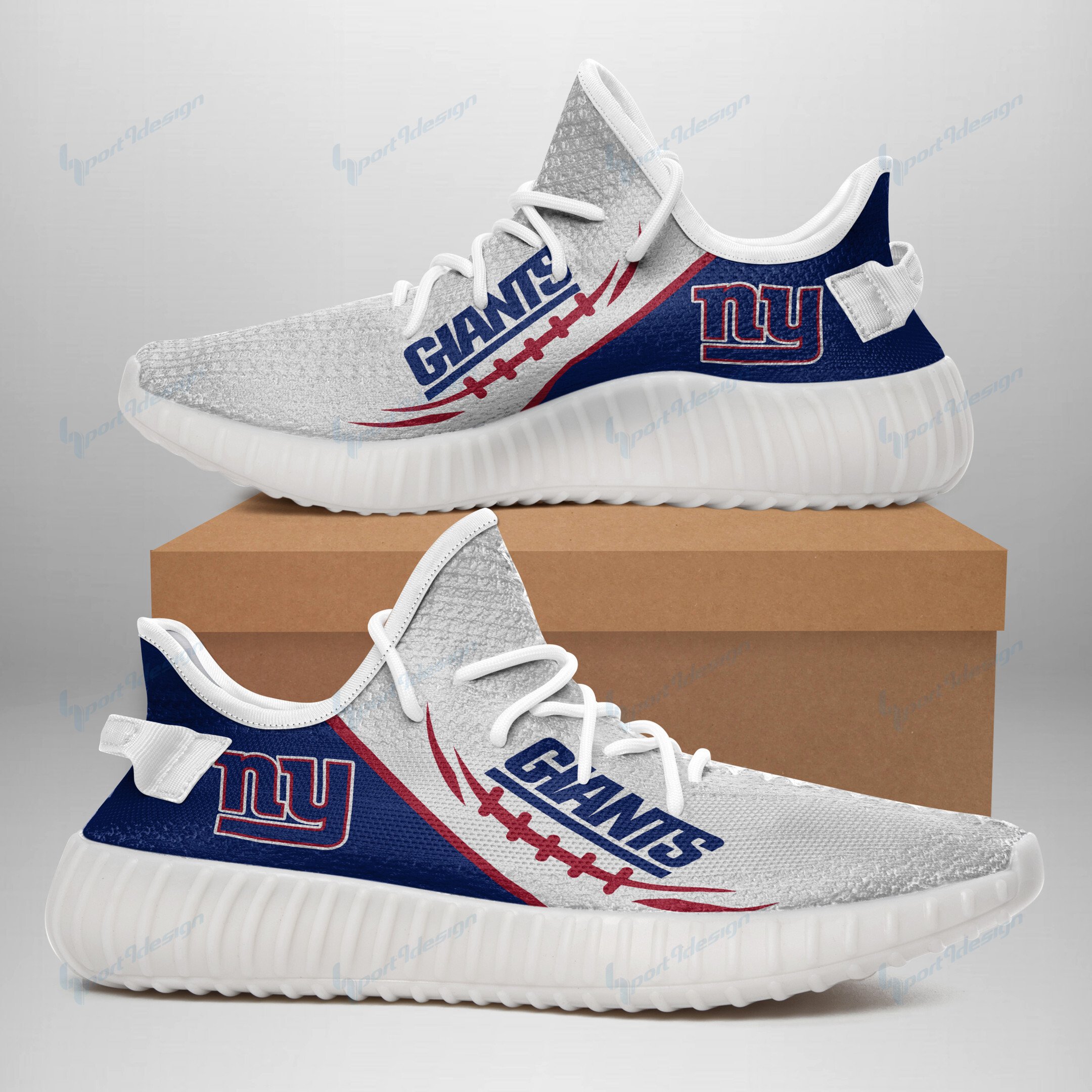 New York Giants Yeezy Shoes Bg