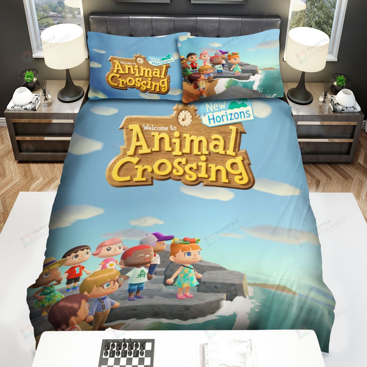 Personalized Bedding Set Animal Crossing New Horizons Human Villagers