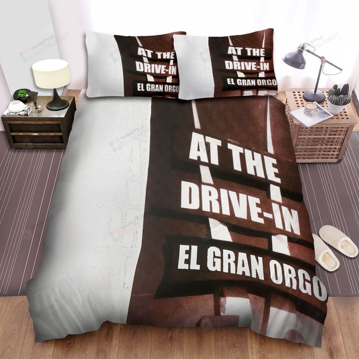 Personalized Bedding Set - At The Drivein Band El Gran Orgo Album Spread Included 1 Soft Duvet Cover or Quilt and 2 Lightweight Breathe Pillowcases