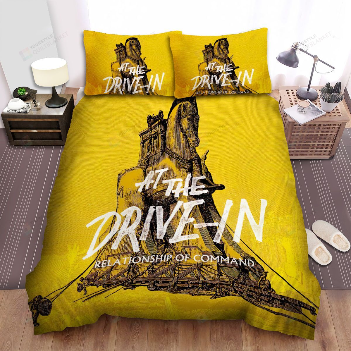 Personalized Bedding Set - At The Drivein Band Relationship Of Command Album Spread Ver Included 1 Soft Duvet Cover or Quilt and 2 Lightweight Breathe Pillowcases