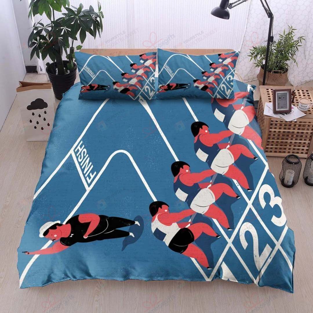 Personalized Bedding Set - Athletics Cotton Spread Included 1 Soft Duvet Cover or Quilt and 2 Lightweight Breathe Pillowcases