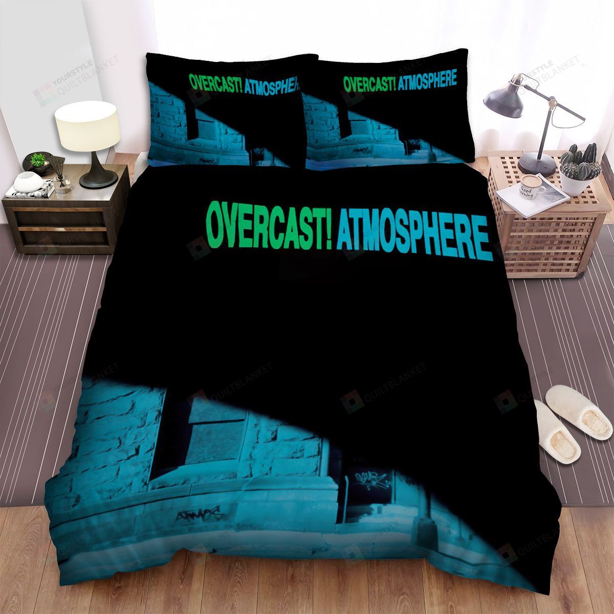 Personalized Bedding Set - Atmosphere Overcast Spread Included 1 Soft Duvet Cover or Quilt and 2 Lightweight Breathe Pillowcases