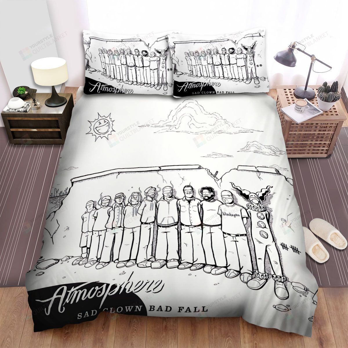 Personalized Bedding Set - Atmosphere Sad Clown Bad Fall Album Spread Included 1 Soft Duvet Cover or Quilt and 2 Lightweight Breathe Pillowcases