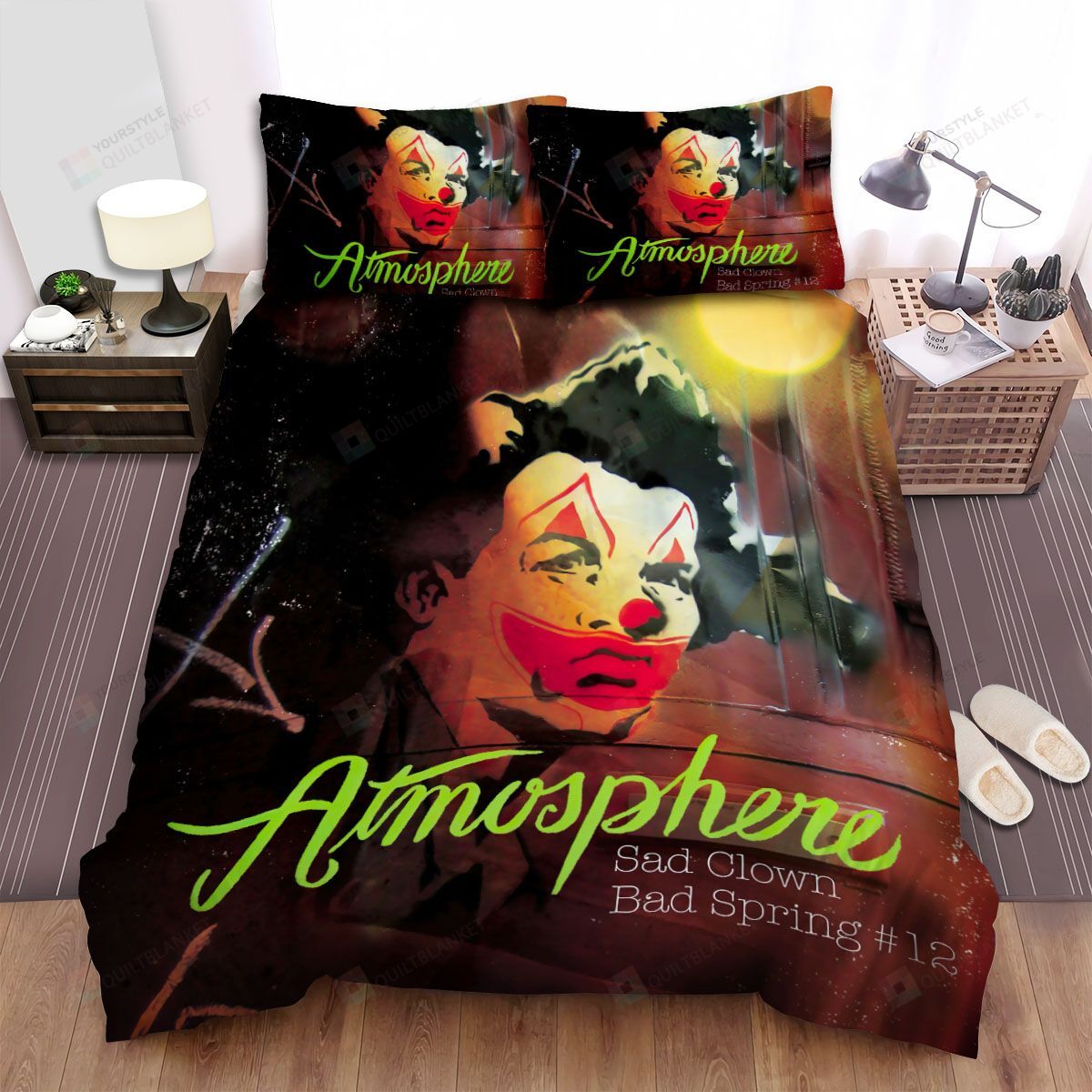 Personalized Bedding Set - Atmosphere Sad Clown Bad Spring Album Spread Included 1 Soft Duvet Cover or Quilt and 2 Lightweight Breathe Pillowcases