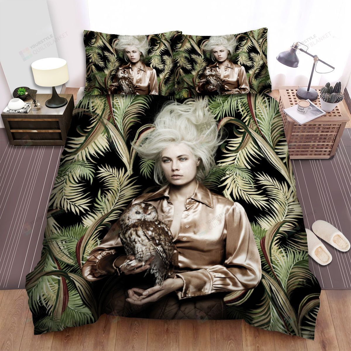 Personalized Bedding Set - Atmosphere The Day Before Halloween Album Spread Included 1 Soft Duvet Cover or Quilt and 2 Lightweight Breathe Pillowcases