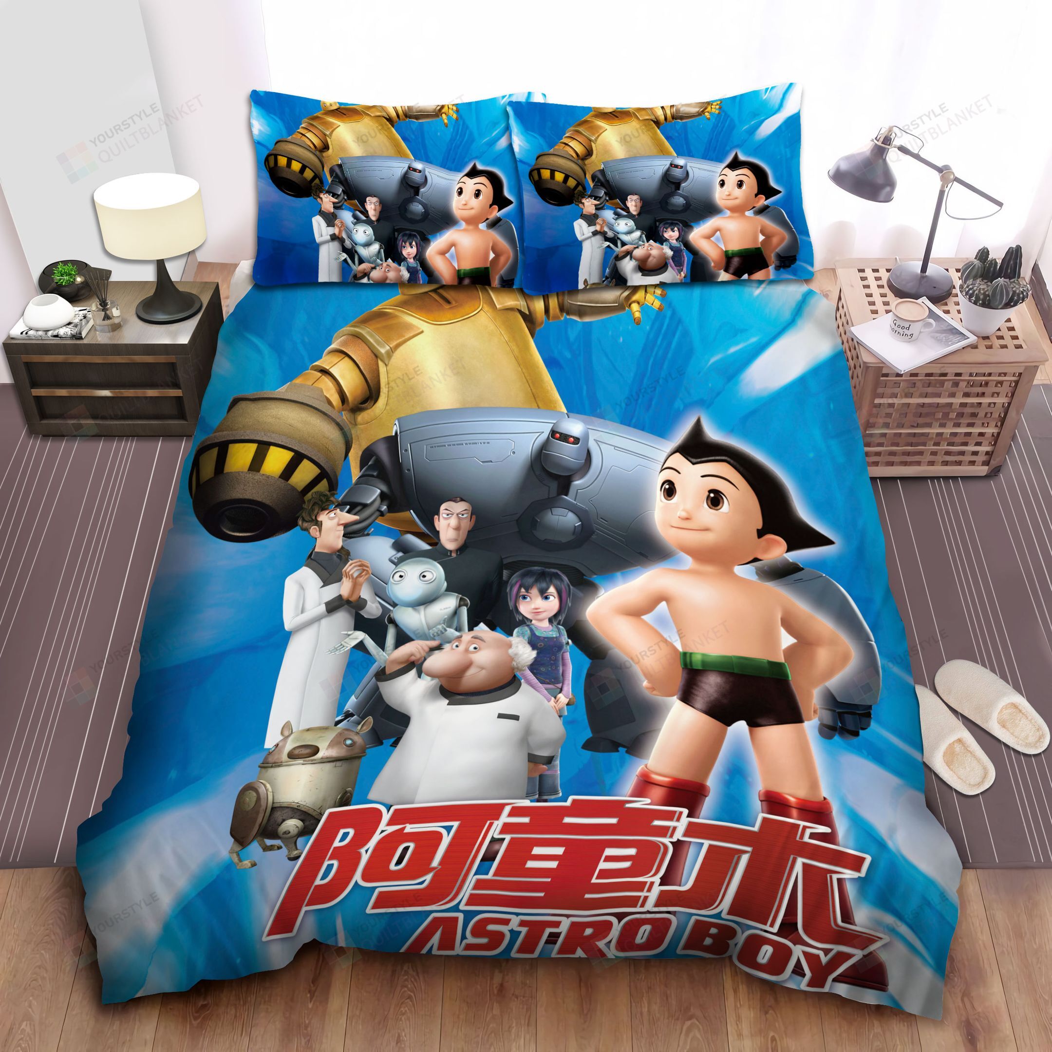 Personalized Bedding Set - Atom Professor Ochanomizu Spread Included 1 Soft Duvet Cover or Quilt and 2 Lightweight Breathe Pillowcases