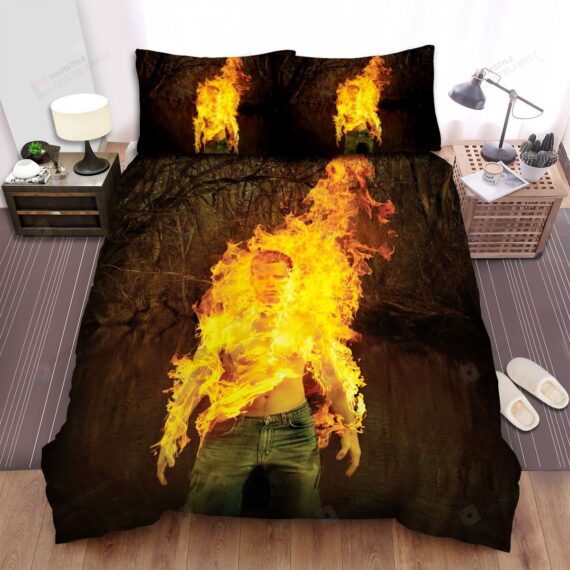 Personalized Bedding Set - Atreyu Fireman Spread Included 1 Soft Duvet Cover or Quilt and 2 Lightweight Breathe Pillowcases
