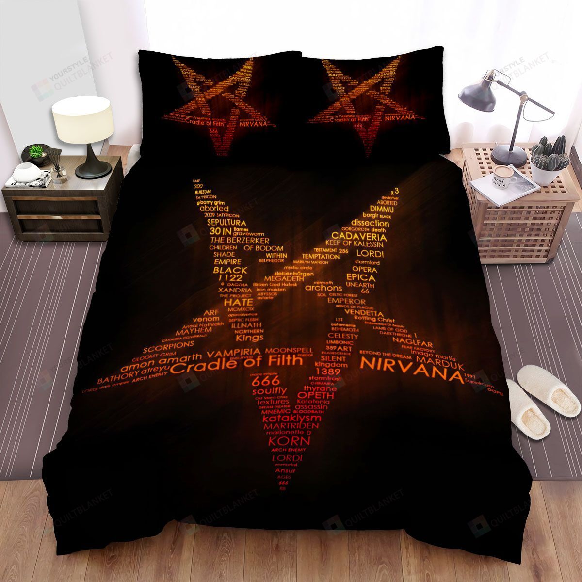 Personalized Bedding Set - Atreyu Star Spread Included 1 Soft Duvet Cover or Quilt and 2 Lightweight Breathe Pillowcases