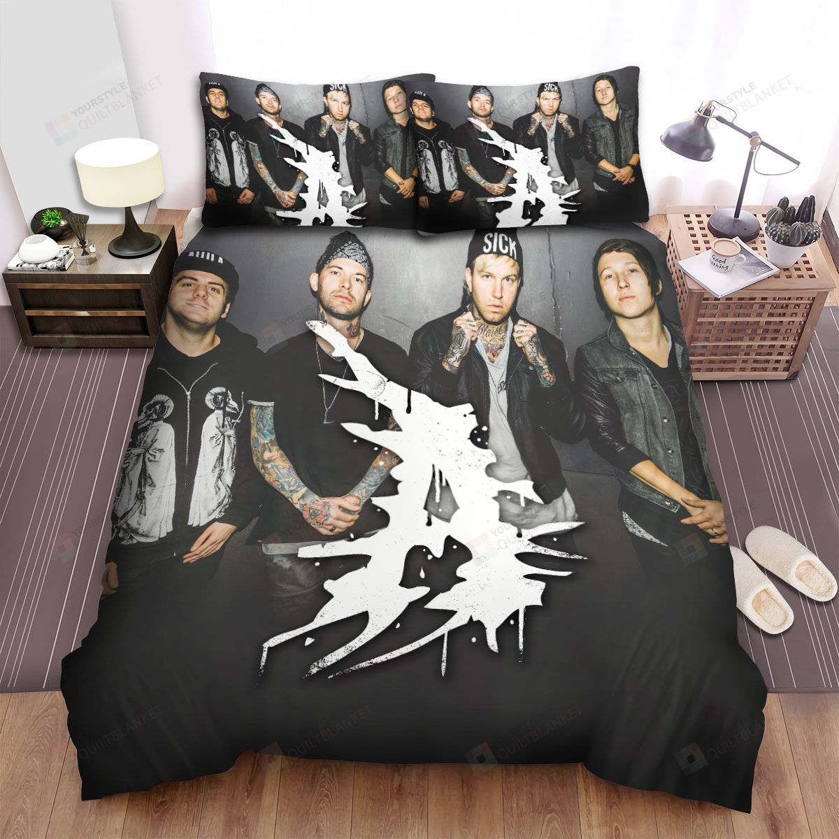 Personalized Bedding Set - Attila Spread Included 1 Soft Duvet Cover or Quilt and 2 Lightweight Breathe Pillowcases