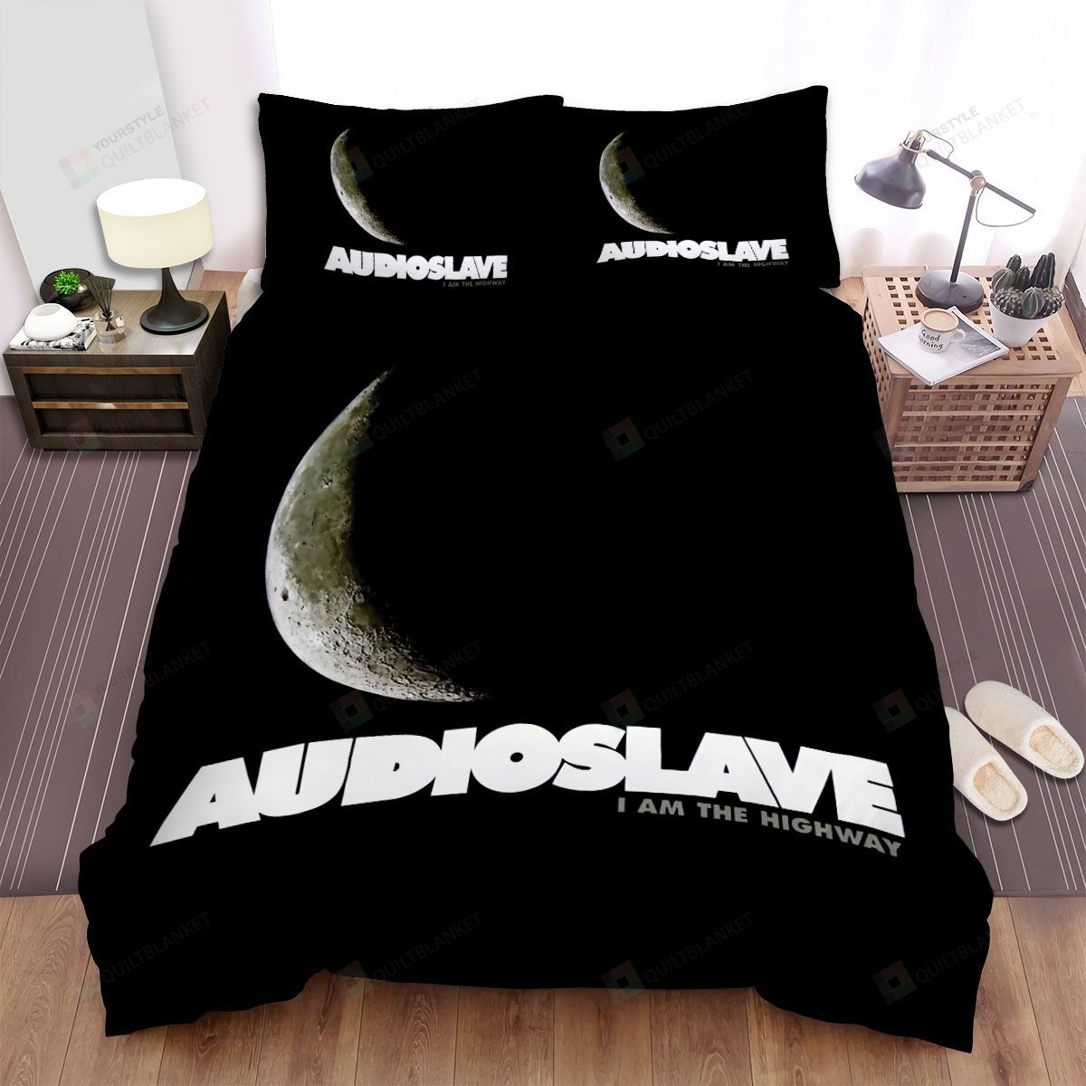 Personalized Bedding Set - Audioslave Music Band I Am The Highway Spread Included 1 Soft Duvet Cover or Quilt and 2 Lightweight Breathe Pillowcases