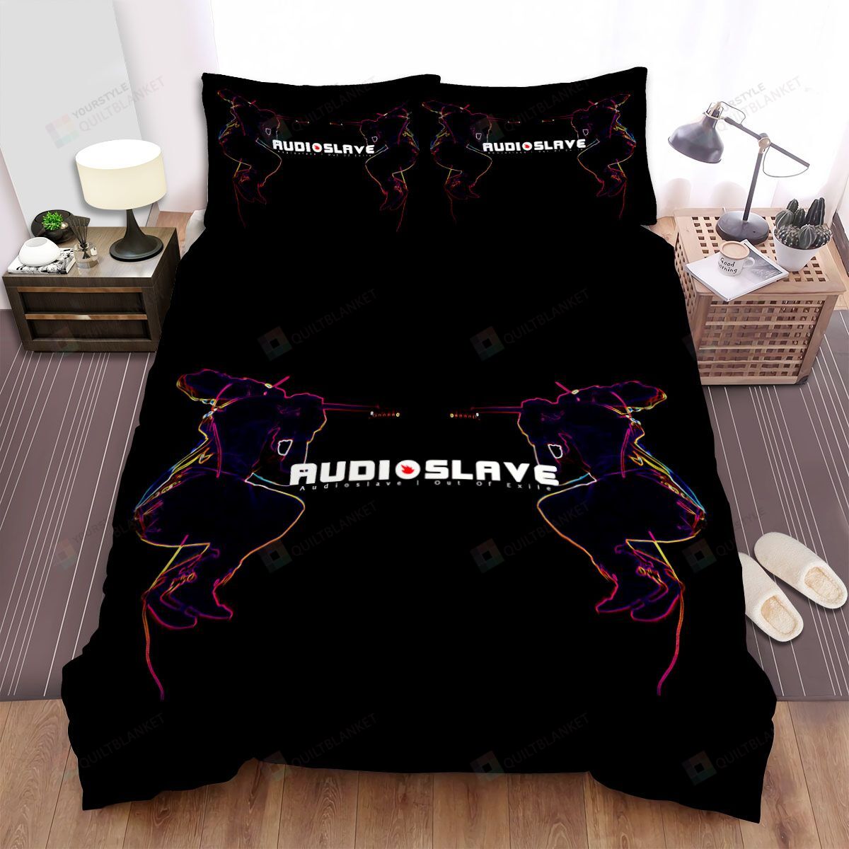 Personalized Bedding Set - Audioslave Music Band Out Of Exile Fanart Spread Included 1 Soft Duvet Cover or Quilt and 2 Lightweight Breathe Pillowcases