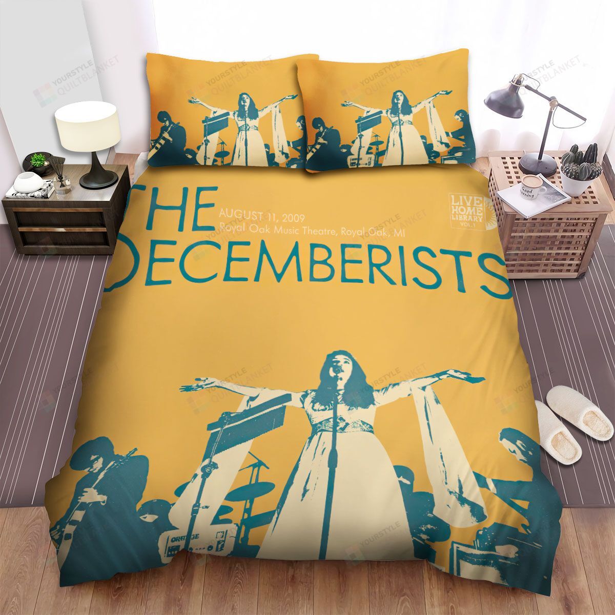 Personalized Bedding Set - August The Decemberists Spread Included 1 Soft Duvet Cover or Quilt and 2 Lightweight Breathe Pillowcases