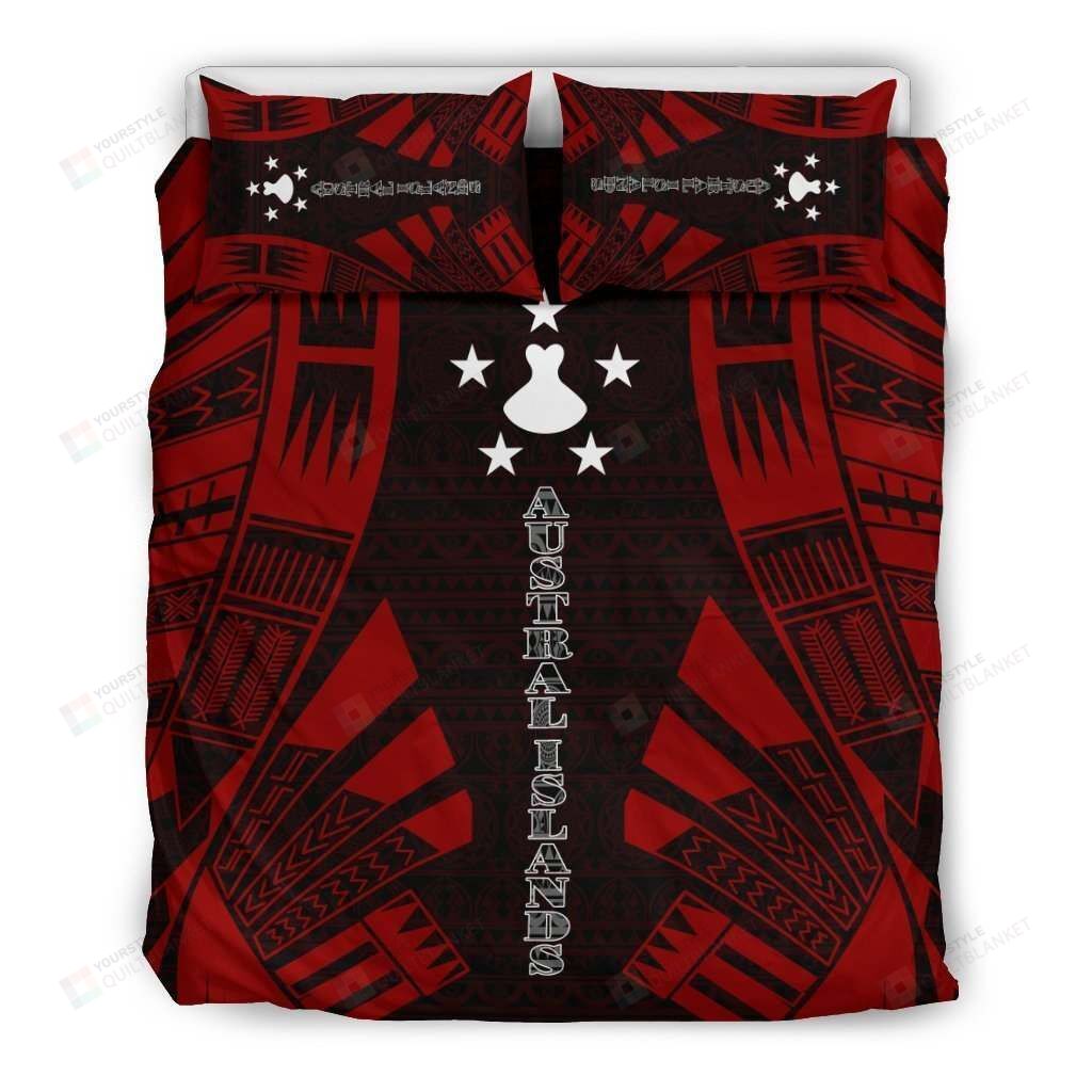 Personalized Bedding Set - Austral Islands Cotton Spread Included 1 Soft Duvet Cover or Quilt and 2 Lightweight Breathe Pillowcases