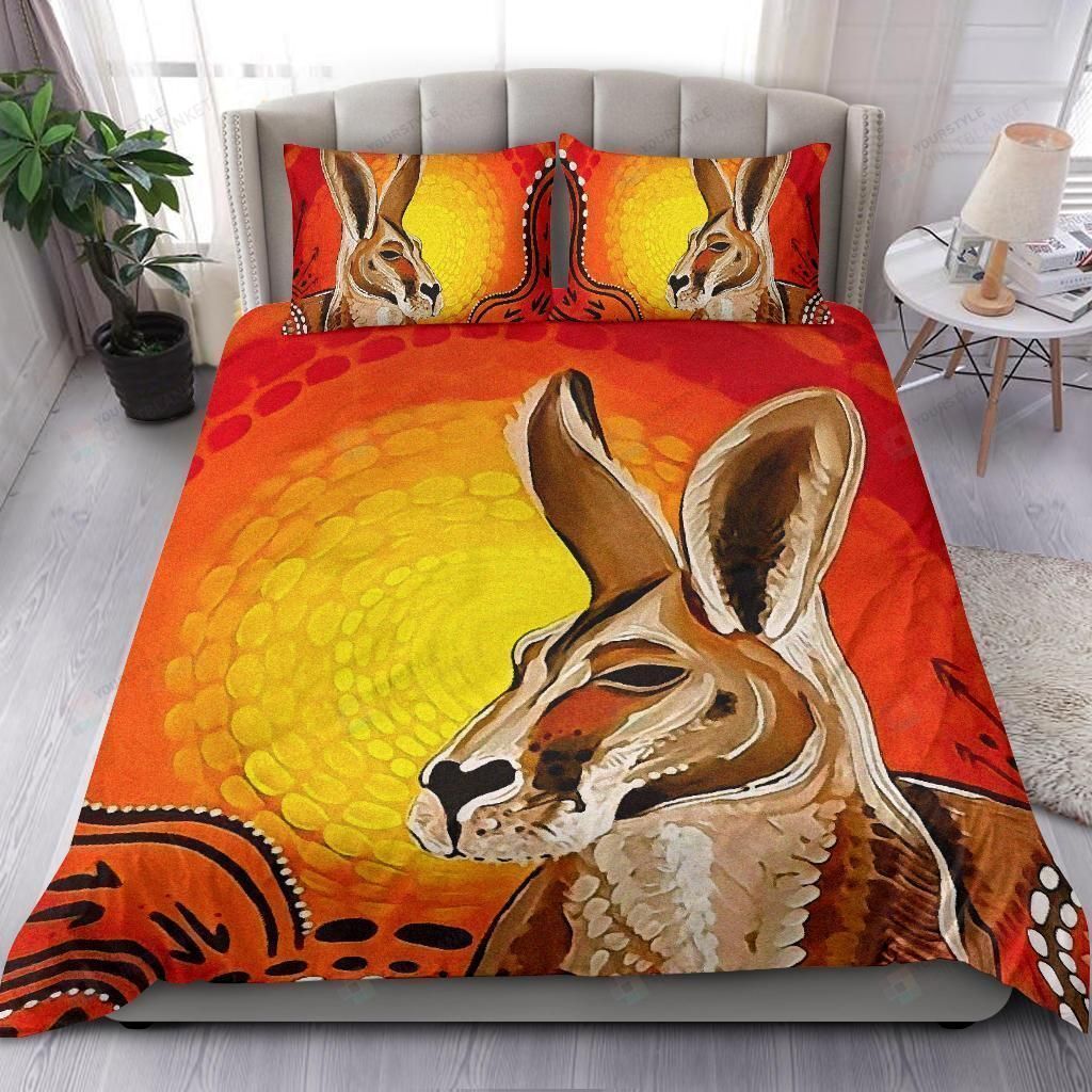 Personalized Bedding Set - Australia Aussie Kangaroo Great Gifts Birthday Christmas Thanksgiving Included 1 Soft Duvet Cover or Quilt and 2 Lightweight Breathe Pillowcases