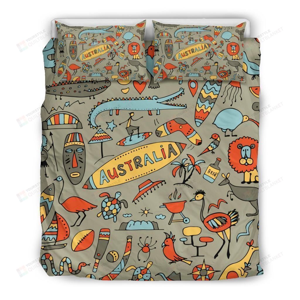 Personalized Bedding Set - Australia Iconic Great Gifts Birthday Christmas Thanksgiving Included 1 Soft Duvet Cover or Quilt and 2 Lightweight Breathe Pillowcases