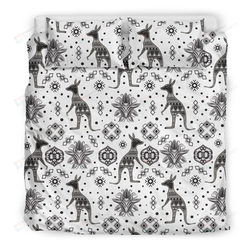 Personalized Bedding Set - Australia Kangaroo Bohemianbed Great Gifts Birthday Christmas Thanksgiving Included 1 Soft Duvet Cover or Quilt and 2 Lightweight Breathe Pillowcases