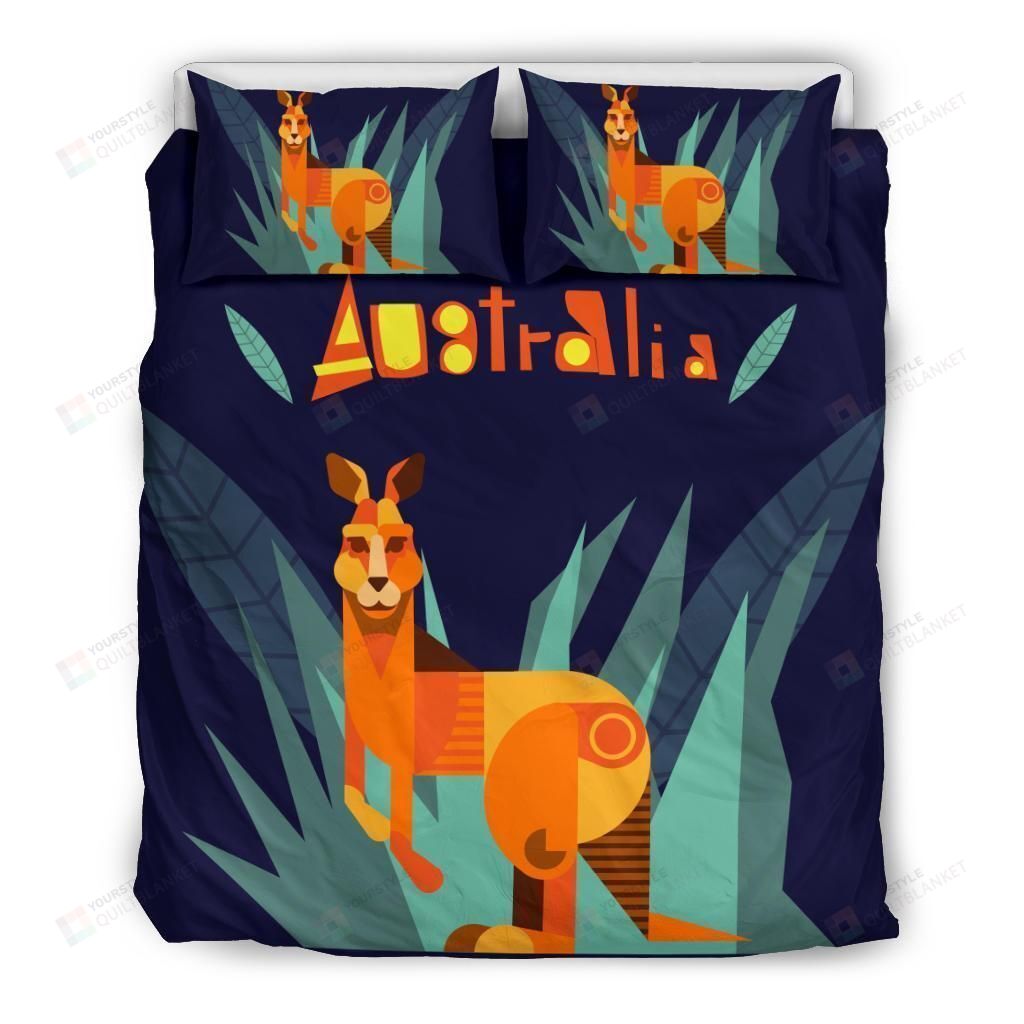 Personalized Bedding Set - Australia Kangaroo Great Gifts Birthday Christmas Thanksgiving Included 1 Soft Duvet Cover or Quilt and 2 Lightweight Breathe Pillowcases