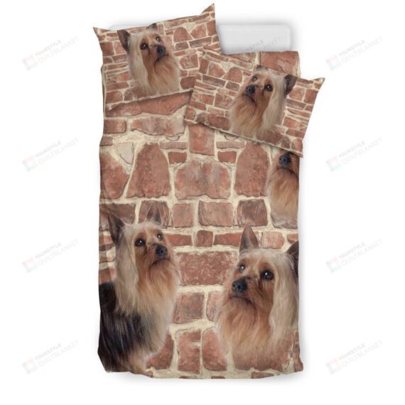 Personalized Bedding Set - Australian Silky Terrier Great Gifts Birthday Christmas Thanksgiving Included 1 Soft Duvet Cover or Quilt and 2 Lightweight Breathe Pillowcases