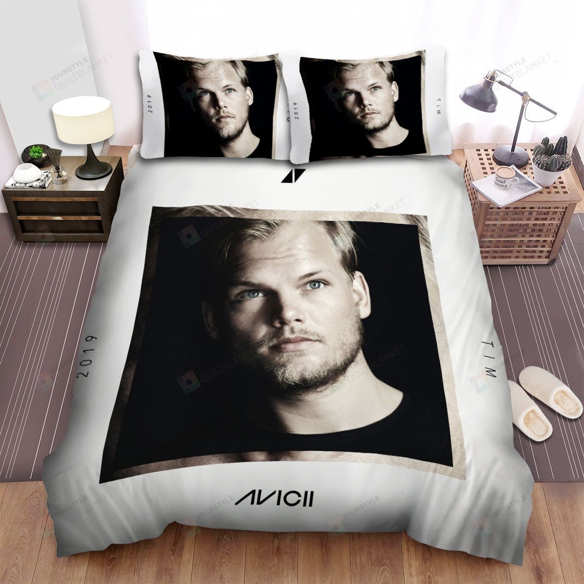 Personalized Bedding Set - Avicii Album Cove Tim Spread Included 1 Soft Duvet Cover or Quilt and 2 Lightweight Breathe Pillowcases