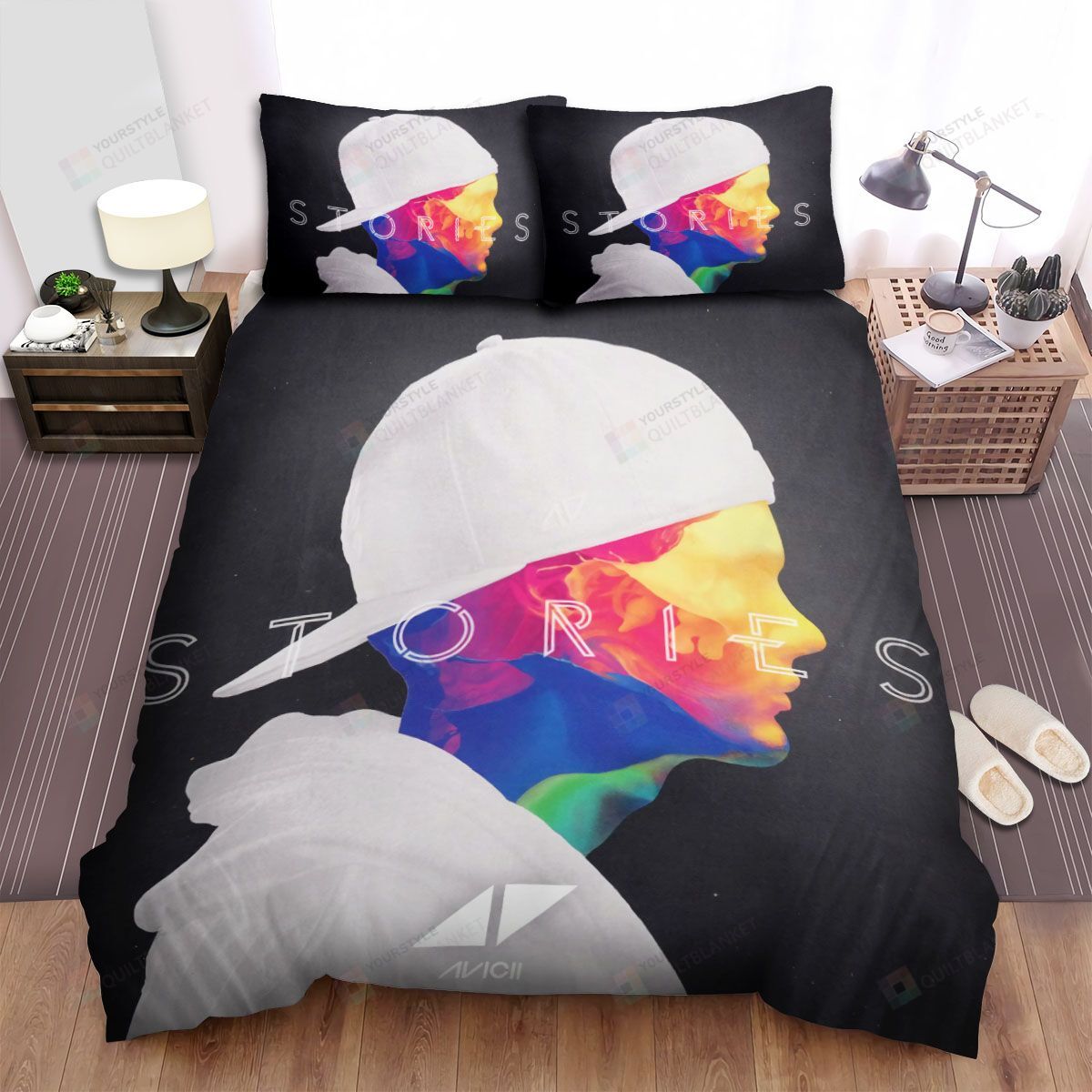 Personalized Bedding Set - Avicii Album Stories Spread Included 1 Soft Duvet Cover or Quilt and 2 Lightweight Breathe Pillowcases
