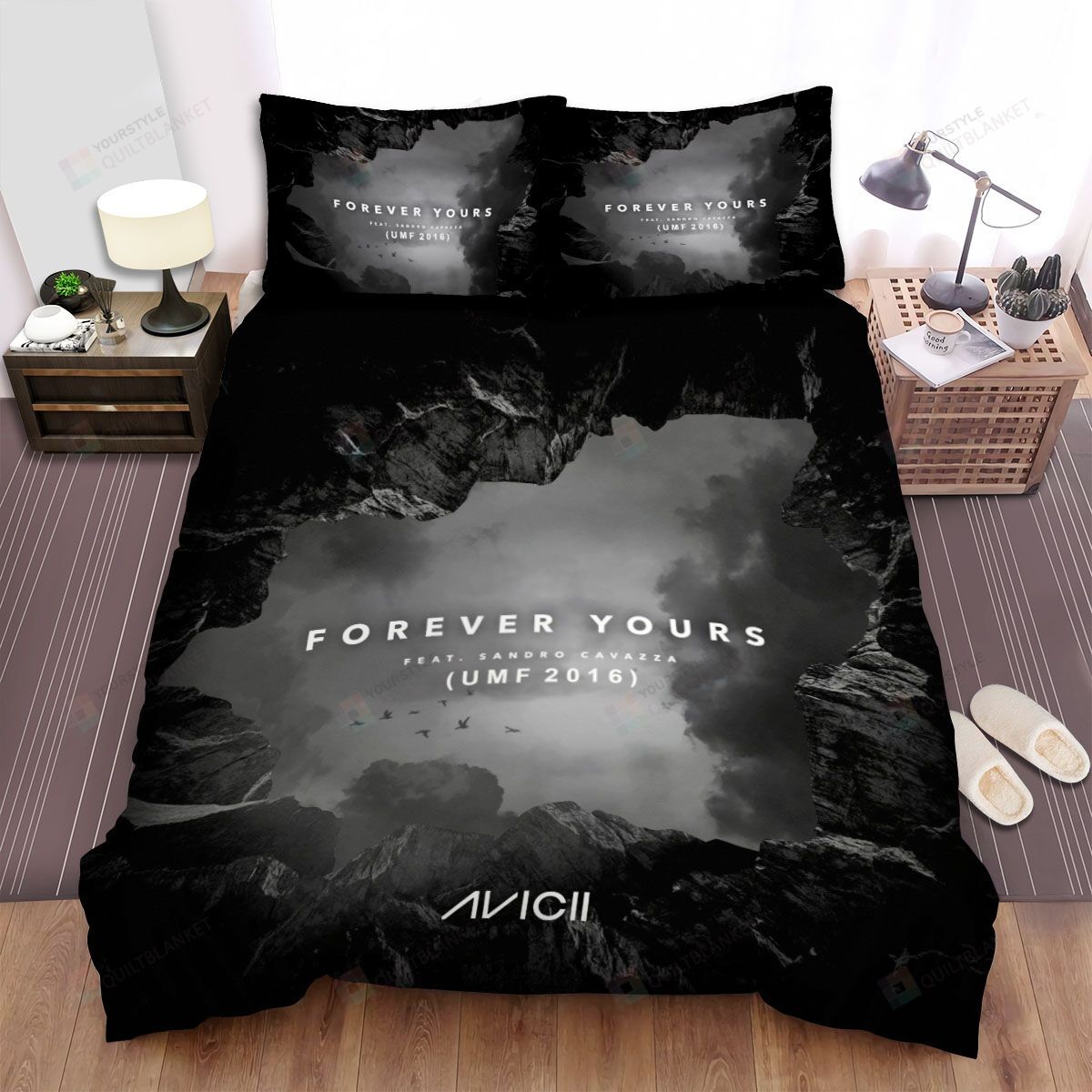 Personalized Bedding Set - Avicii Forever Yours Spread Included 1 Soft Duvet Cover or Quilt and 2 Lightweight Breathe Pillowcases