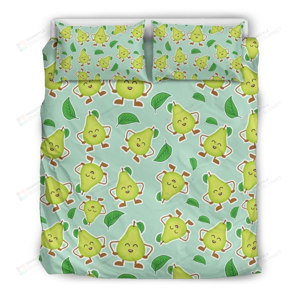 Personalized Bedding Set - Avocado Cotton Spread Included 1 Soft Duvet Cover or Quilt and 2 Lightweight Breathe Pillowcases