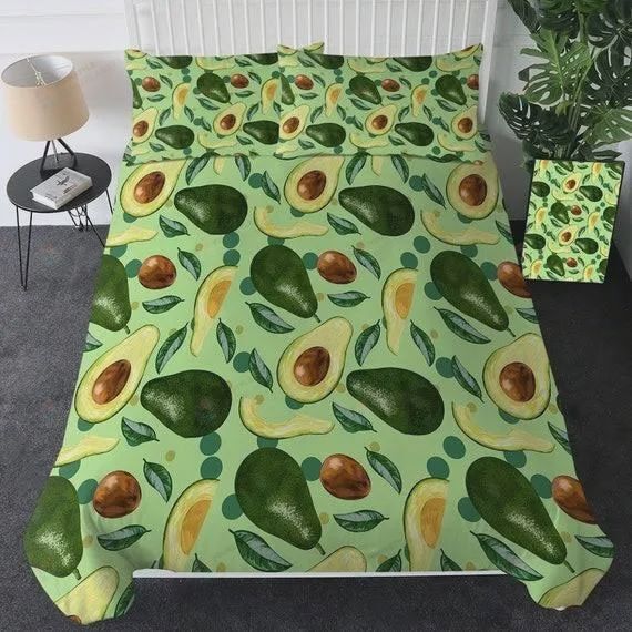 Personalized Bedding Set - Avocado Style Included 1 Soft Duvet Cover or Quilt and 2 Lightweight Breathe Pillowcases