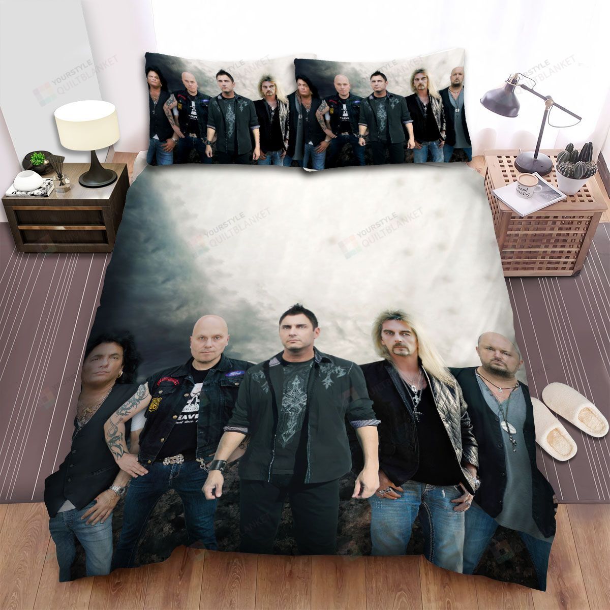 Personalized Bedding Set - Axel Rudi Pell Spread Included 1 Soft Duvet Cover or Quilt and 2 Lightweight Breathe Pillowcases