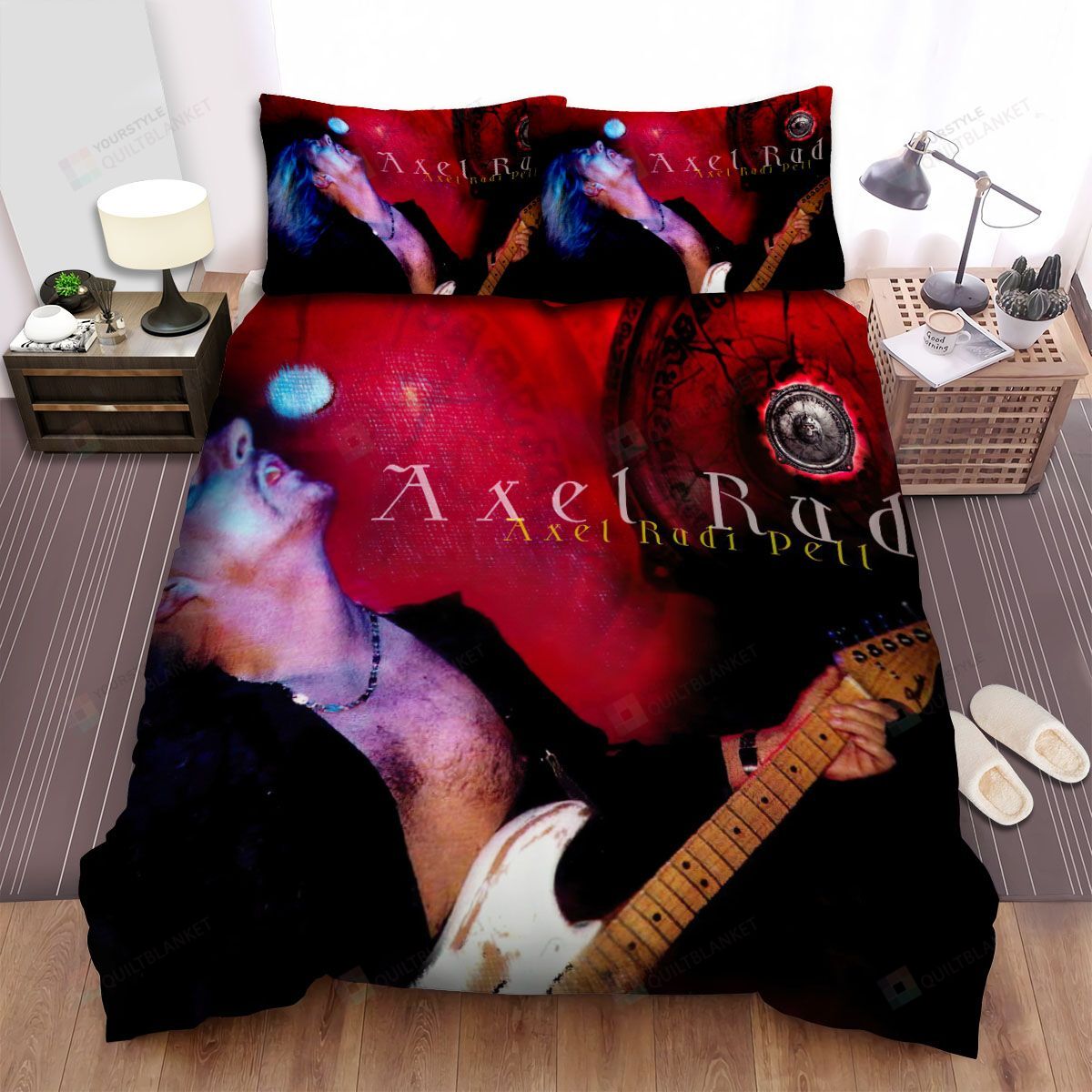 Personalized Bedding Set - Axel Rudi Pell Spread Included 1 Soft Duvet Cover or Quilt and 2 Lightweight Breathe Pillowcases